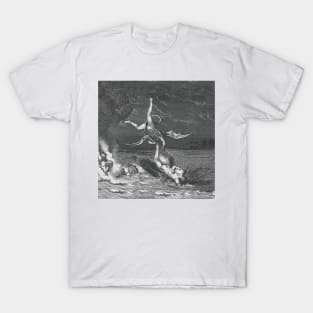 Running away from Satan, no one escapes hell T-Shirt